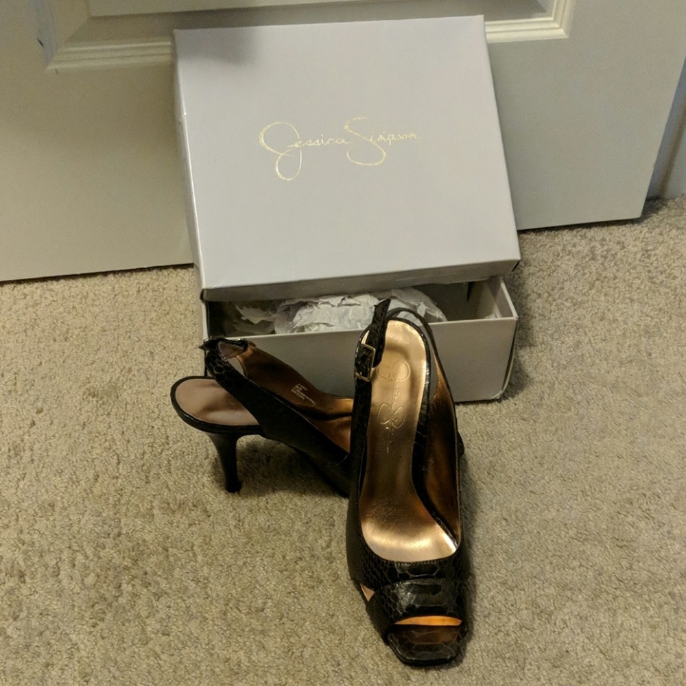 Sling back heels